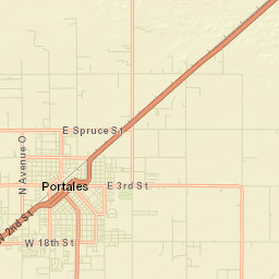 Portales Street Map
