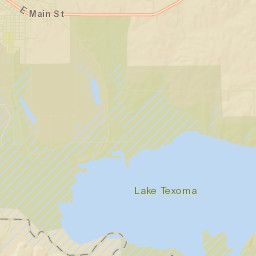 201-299 North Chisholm Avenue, Tishomingo Street Map