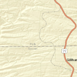 Mineral Arkansas Street Map