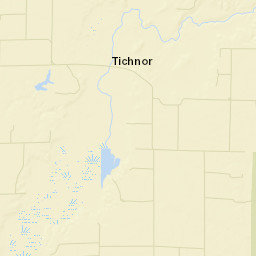 Tichnor Arkansas Street Map