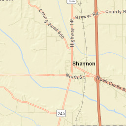 Shannon Street Map