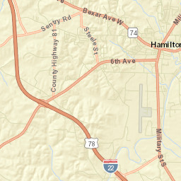Weston Alabama Street Map