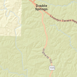 Double Springs Alabama Street Map