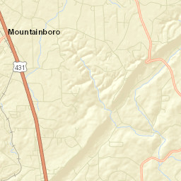 Mountainboro Alabama Street Map
