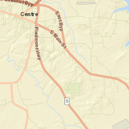 Centre Alabama Street Map