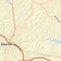 Elberton Street Map