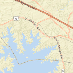 Lake Murray of Richland Street Map