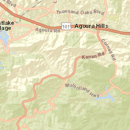 Triunfo Corner California Street Map