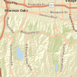 Sherman Oaks California Street Map