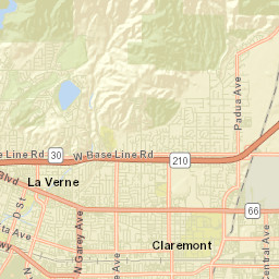 North Pomona California Street Map