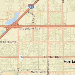 North Fontana California Street Map