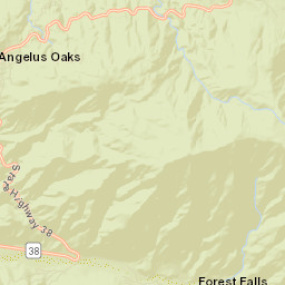 Angelus Oaks California Street Map