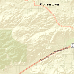 Pioneertown California Street Map