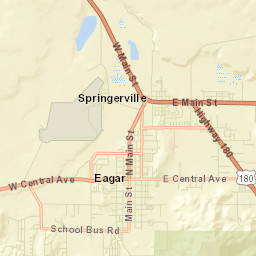 Eagar Arizona Street Map