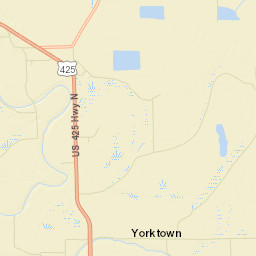 Yorktown Arkansas Street Map