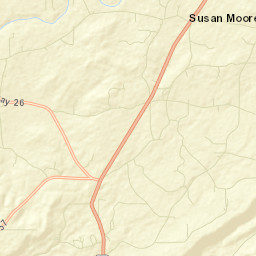 Hendrix Alabama Street Map