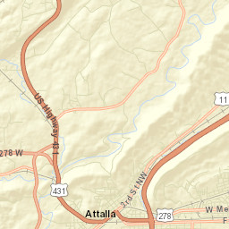 Norton Alabama Street Map