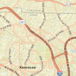 Kennesaw Street Map