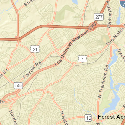 Forest Acres Street Map