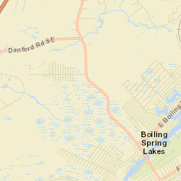 Boiling Spring Lakes Street Map