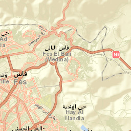 Fès al Bali Street Map