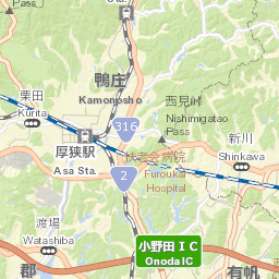 Sanyōonoda Shi Street Map