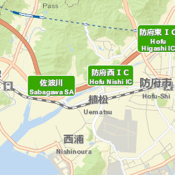 Hōfu Street Map