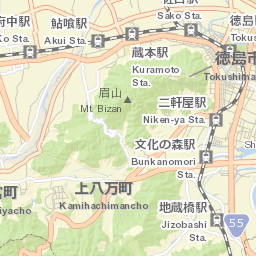 Tokushima Shi Street Map