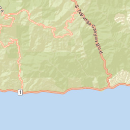 Topanga Beach California Street Map