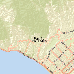 Riviera California Street Map
