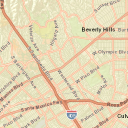 Westwood Village California Street Map
