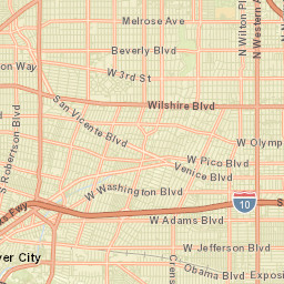 South Carthay California Street Map