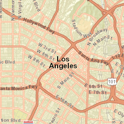 Pico Gardens California Street Map