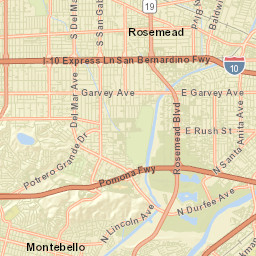 South El Monte California Street Map