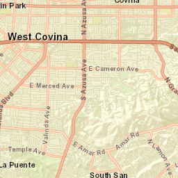 Walnut California Street Map