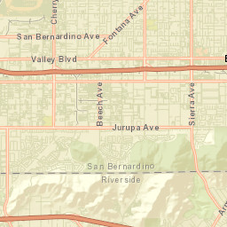 South Fontana California Street Map