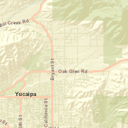 Yucaipa California Street Map