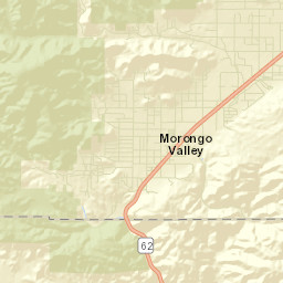 Morongo Valley California Street Map