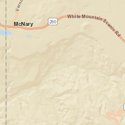 McNary Arizona Street Map