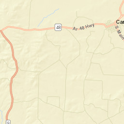 Carthage Arkansas Street Map