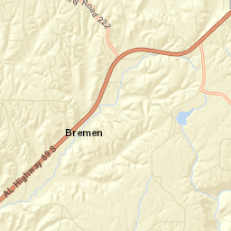 Bremen Alabama Street Map