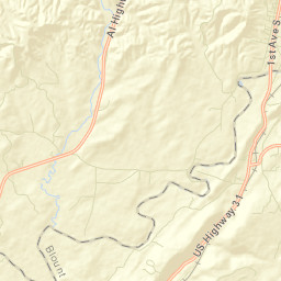 Bangor Alabama Street Map