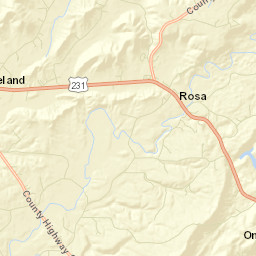 Rosa Alabama Street Map