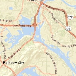 Morgans Crossroads Alabama Street Map