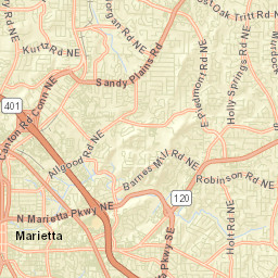 Marietta Street Map