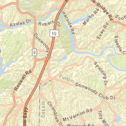 Dunwoody Street Map