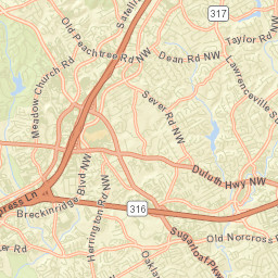 Gwinnett County Street Map