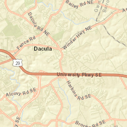 Dacula Street Map