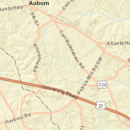 Auburn Street Map