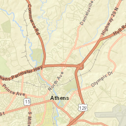 215 South Jackson Street, The University of Georgia Street Map